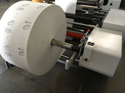 High Speed V Bottom Paper Bag With Film Making Machine